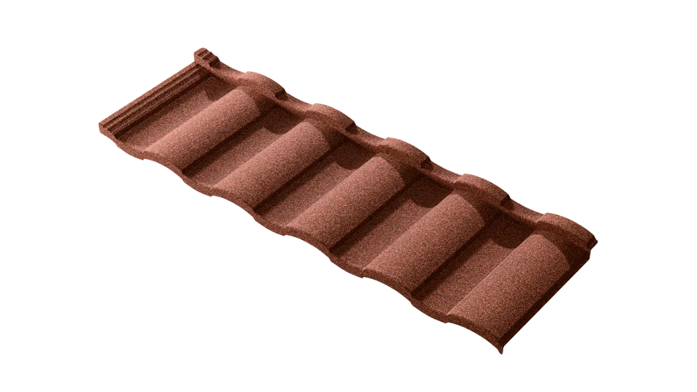 Rzeczywisty panel Tilcor Roman z posypką w kolorze Scarlet